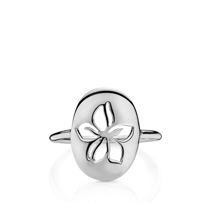 HIBISCUS - Ring shiny silver