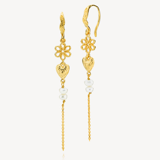 Alma - Øreringe Forgyldt