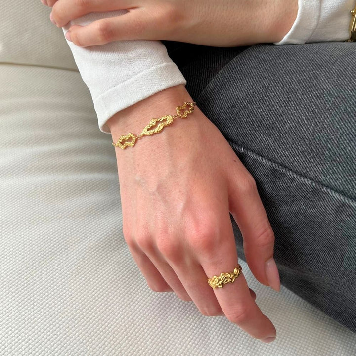 Echo - armbånd Forgyldt