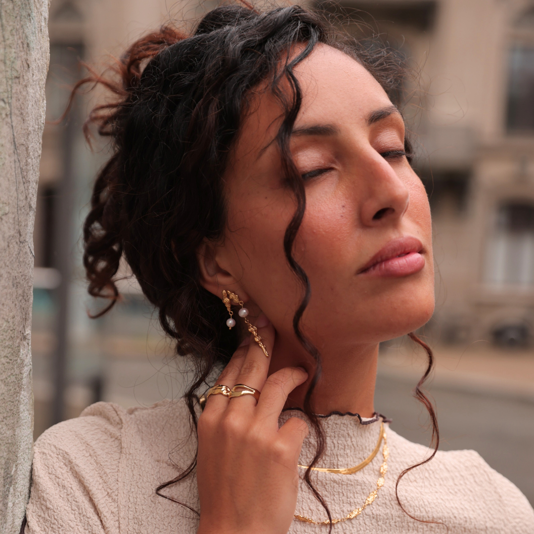 Freja - Øreringe Forgyldt