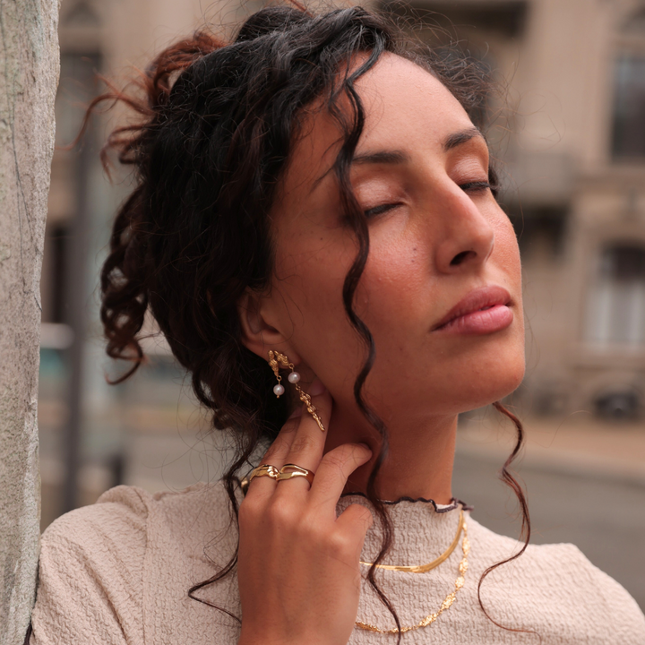 Freja - Øreringe Forgyldt