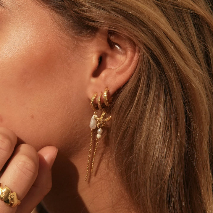 Beach - Earrings Gold plated