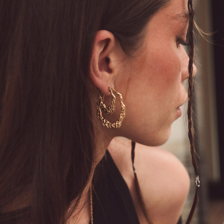 Xenia x Sistie 2nd - Earrings Medium Gold Plated