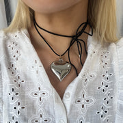 Vintage - Heart necklace Steel