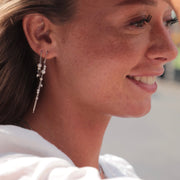 Sofia - Chain earring Silver with freshwater pearls