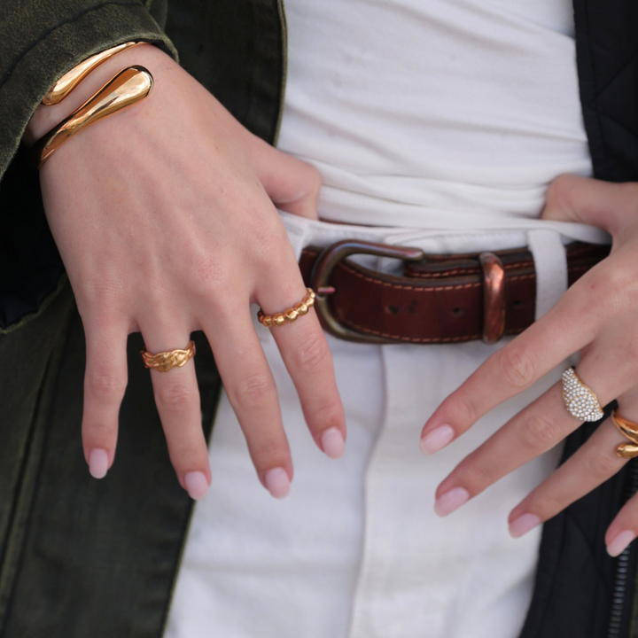 Bubble - Ring Forgyldt