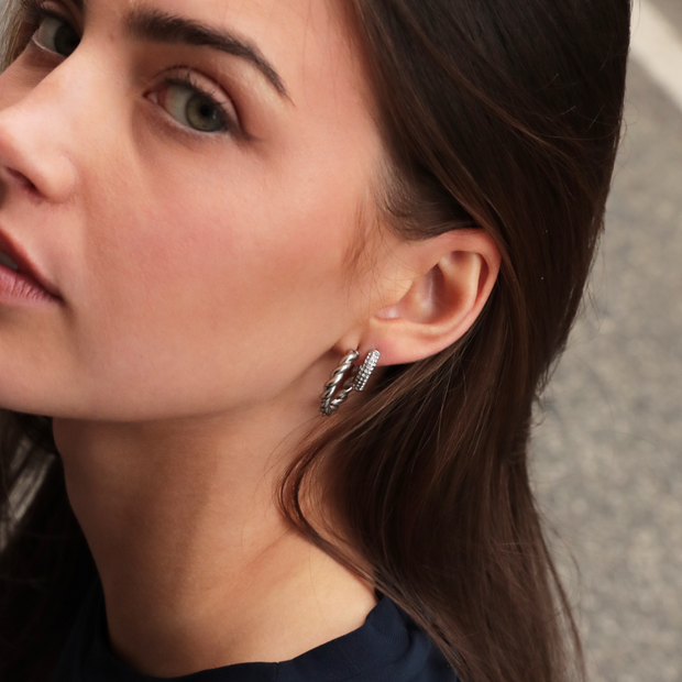 Lily - Earrings Steel