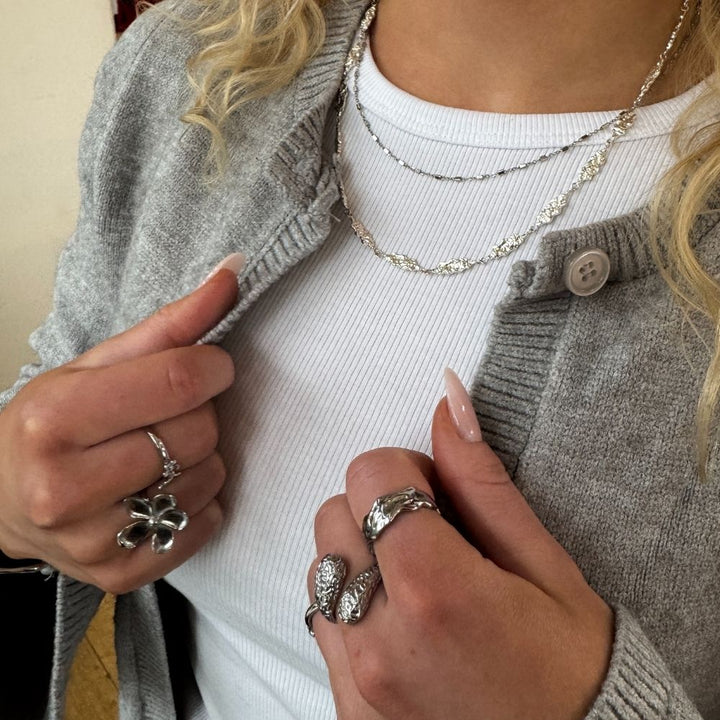 Square - Halskæde Stål