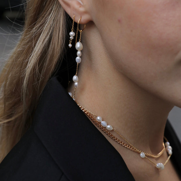 Ella - Earrings Freshwater Pearls Gold Plated