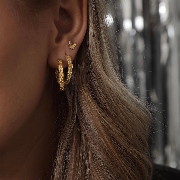SILKE X SISTIE - Earring gold-plated recycled silver