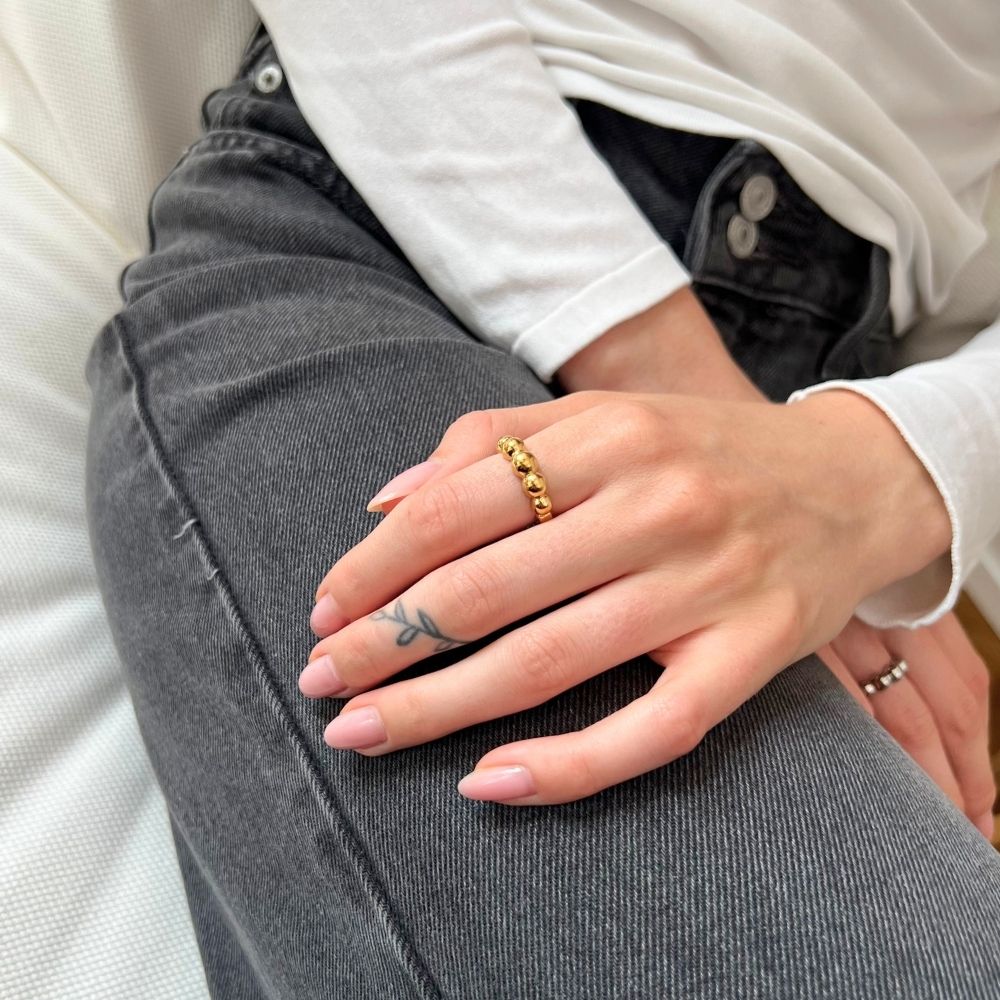 Bubble - Ring Forgyldt