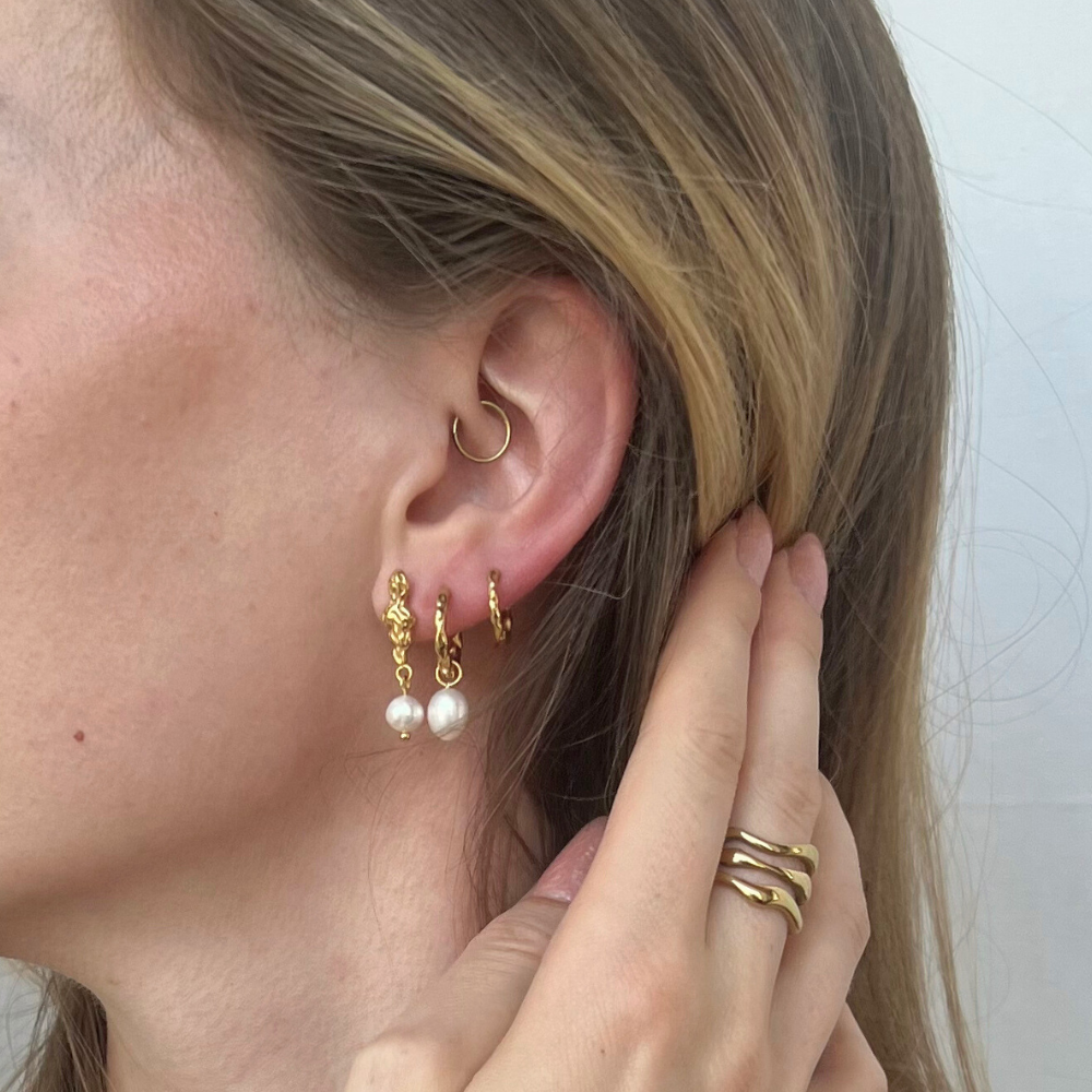 Freja - Øreringe Forgyldt