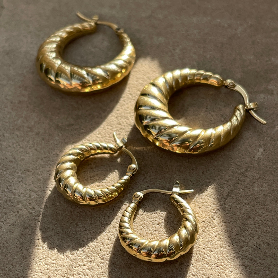 Nora - Earrings Medium Gold Plated