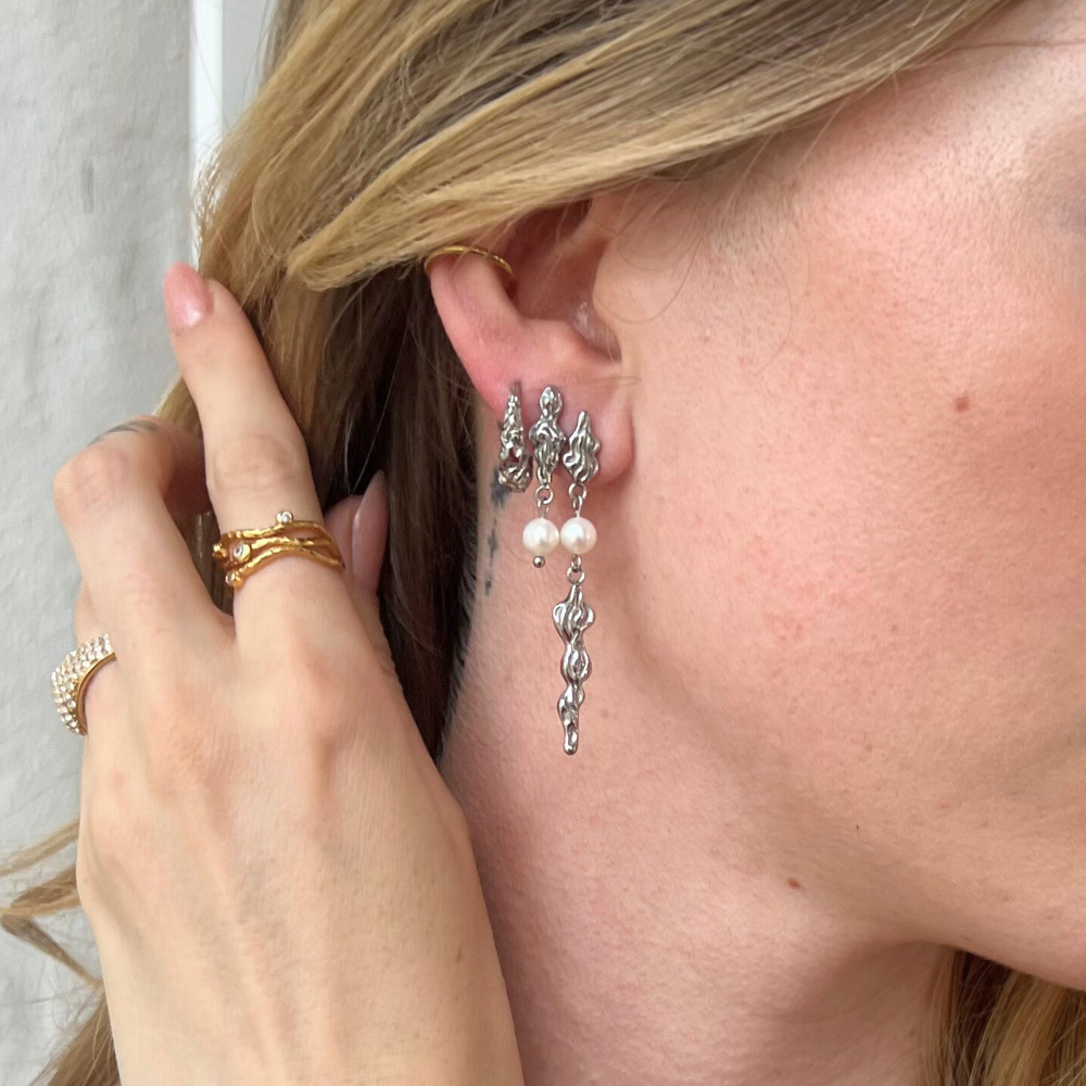 Freja - Øreringe Stål