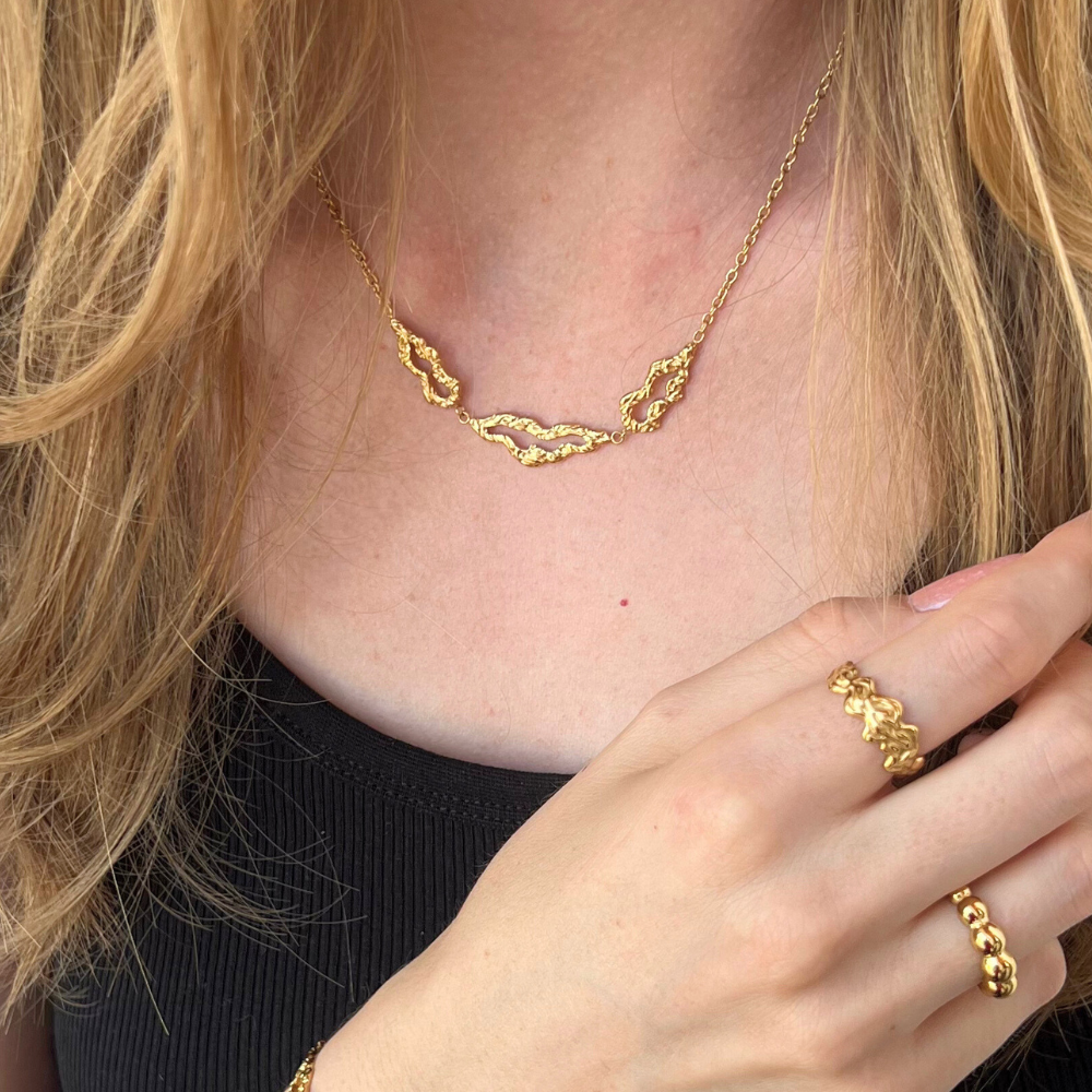 Echo - Halskæde Forgyldt