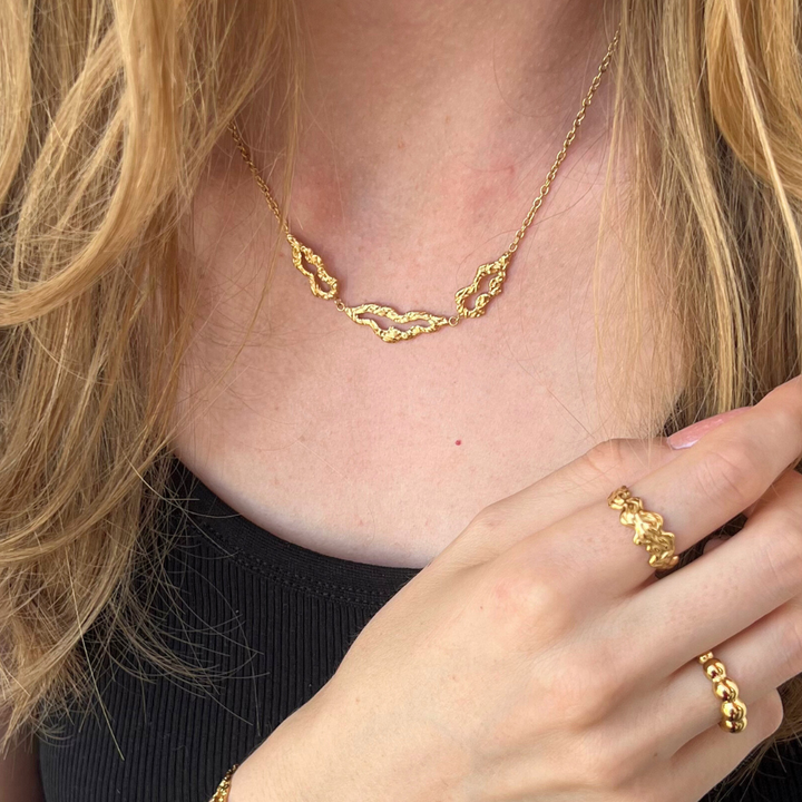 Echo - Halskæde Forgyldt