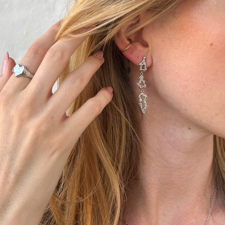 Echo - Øreringe Stål