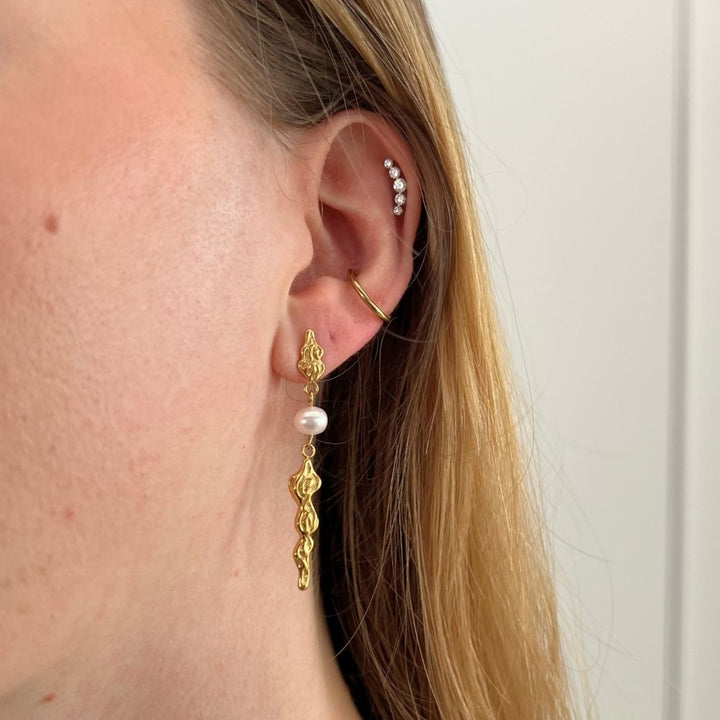 Freja - Øreringe Forgyldt