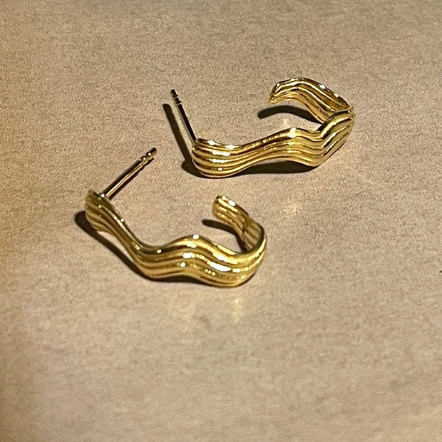 Silke x Sistie - Earrings gold-plated