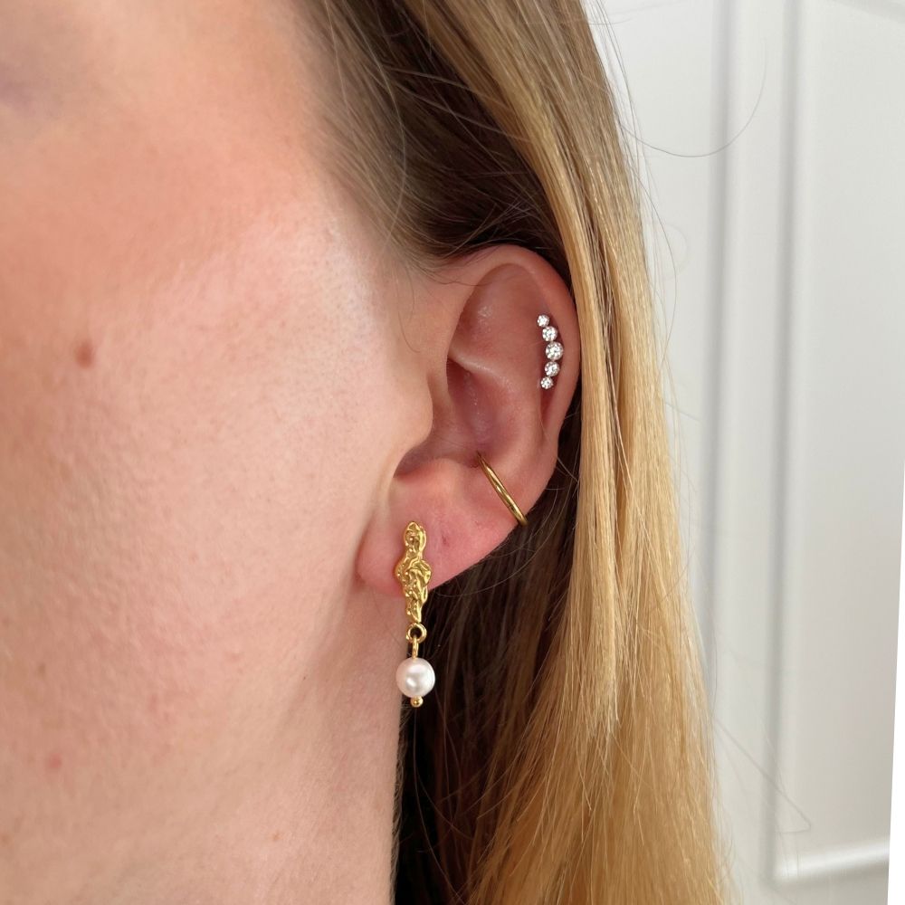 Freja - Øreringe Forgyldt