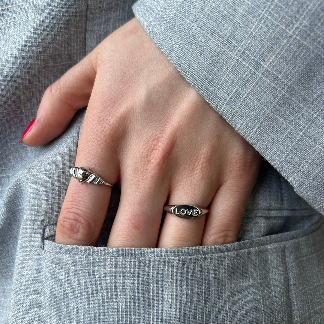 Fam "Love" - ​​Ring Silver Onesize
