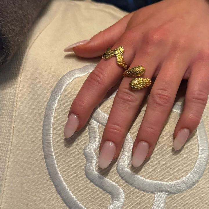 Wavy - Ring Forgyldt