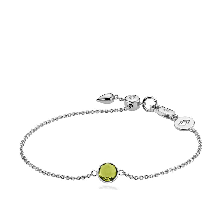 PRIMA DONNA - Bracelet Silver &amp; Peridot green