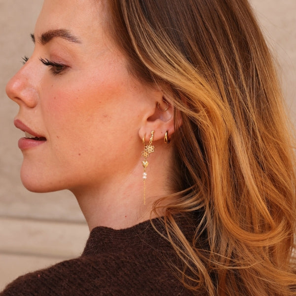 Alma - Øreringe Forgyldt