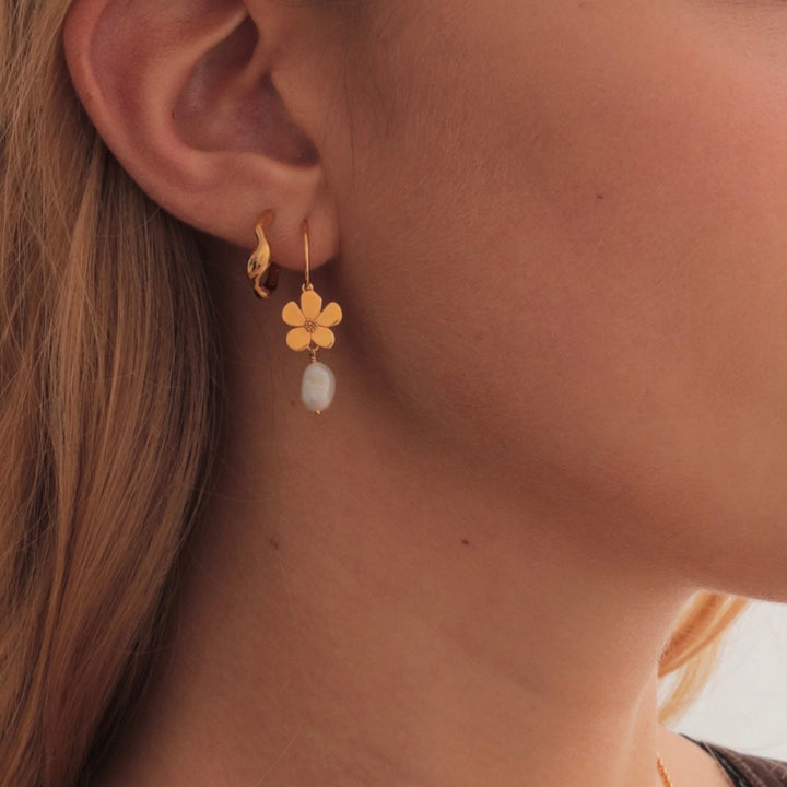 Pansy - Earrings Gold plated