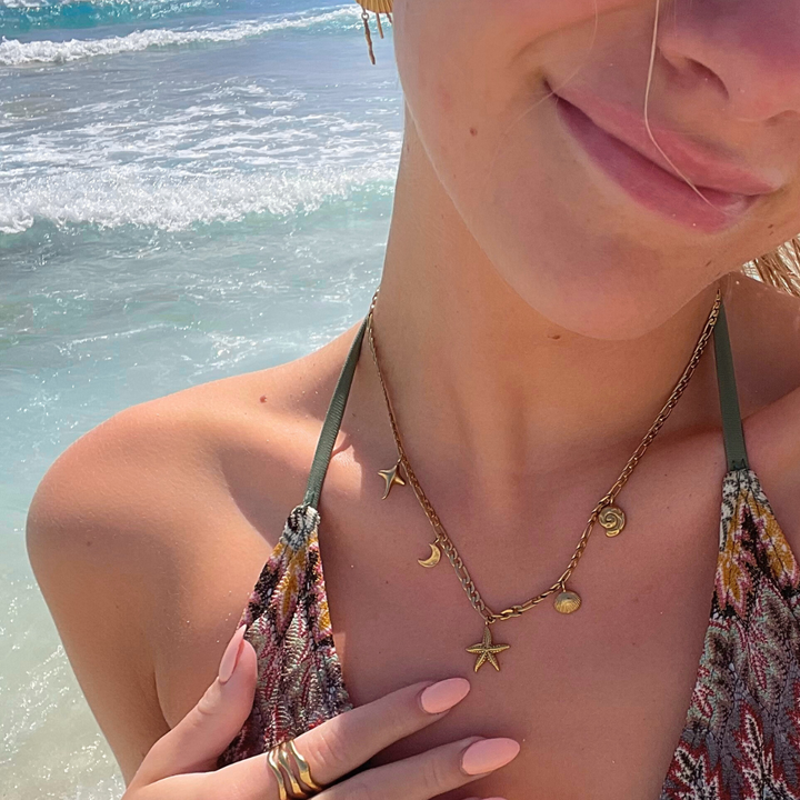 Sirena - Halskæde Forgyldt