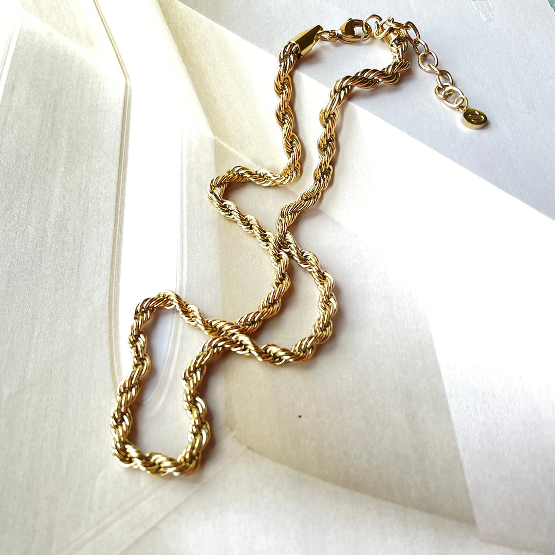 Rope - Necklace Gold plated