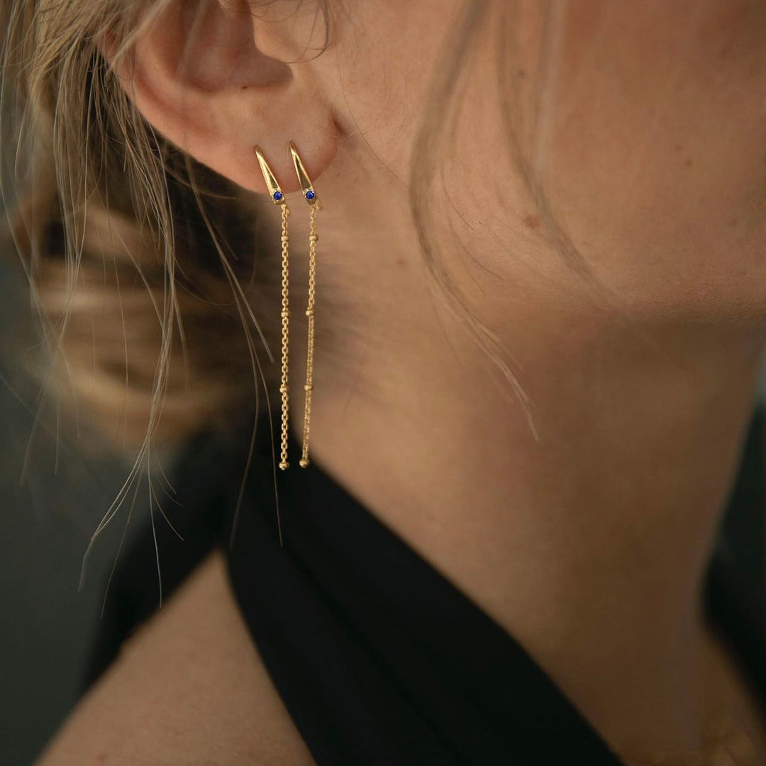 Anabel x Sistie - Chain earrings Gold plated