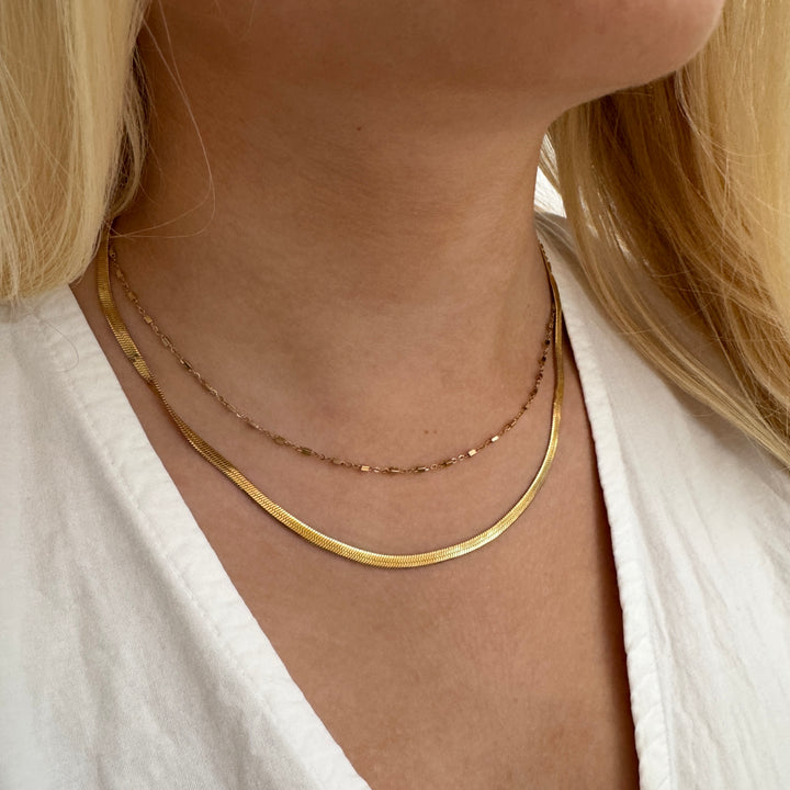 Snake - halskæde Forgyldt 3 mm