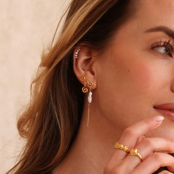 Isola - Øreringe Forgyldt