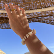 Kora - Bracelet with shells Gold plated