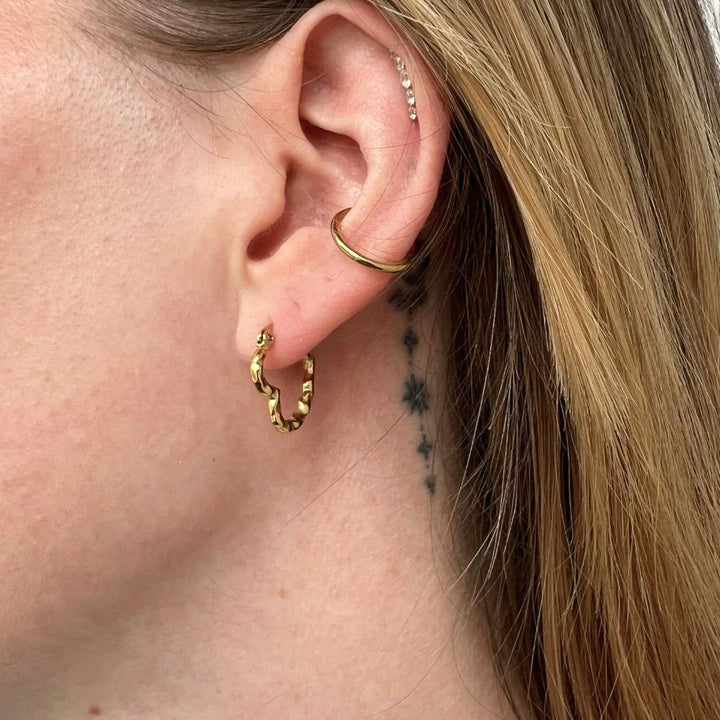 Sia - Øreringe Forgyldt