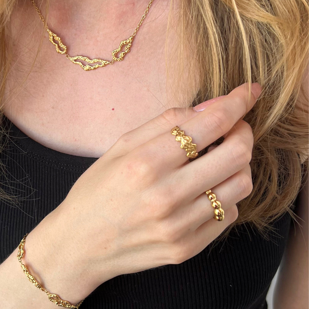 Bubble - Ring Forgyldt