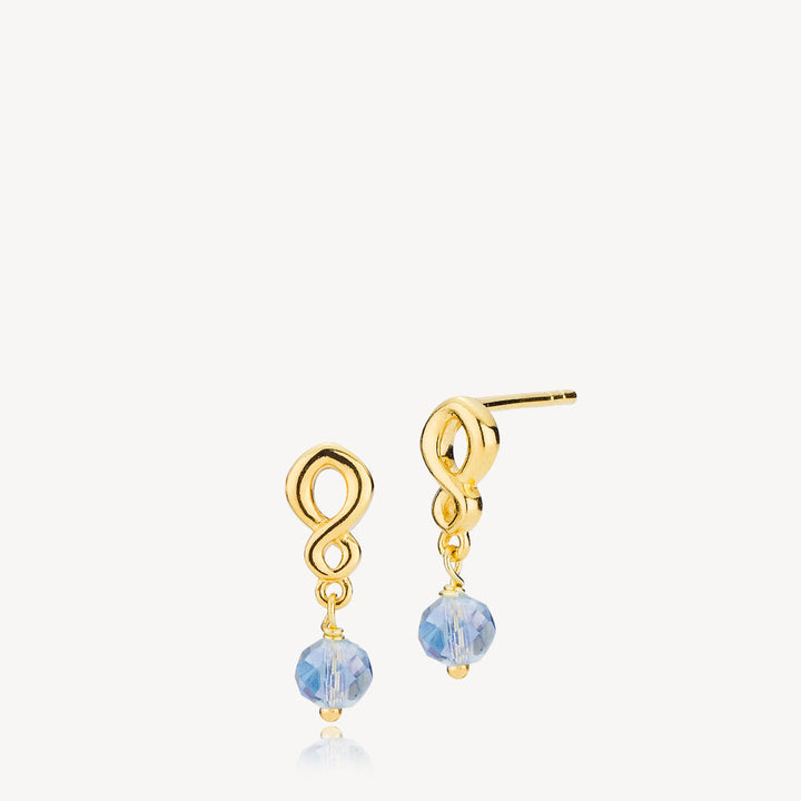 Majesty - Earrings Aqua Gold Plated