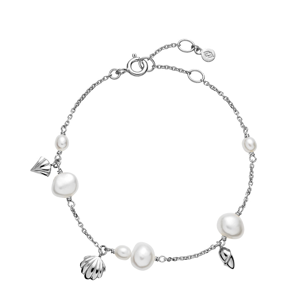 Isabella - Bracelet, Silver with freshwater pearls
