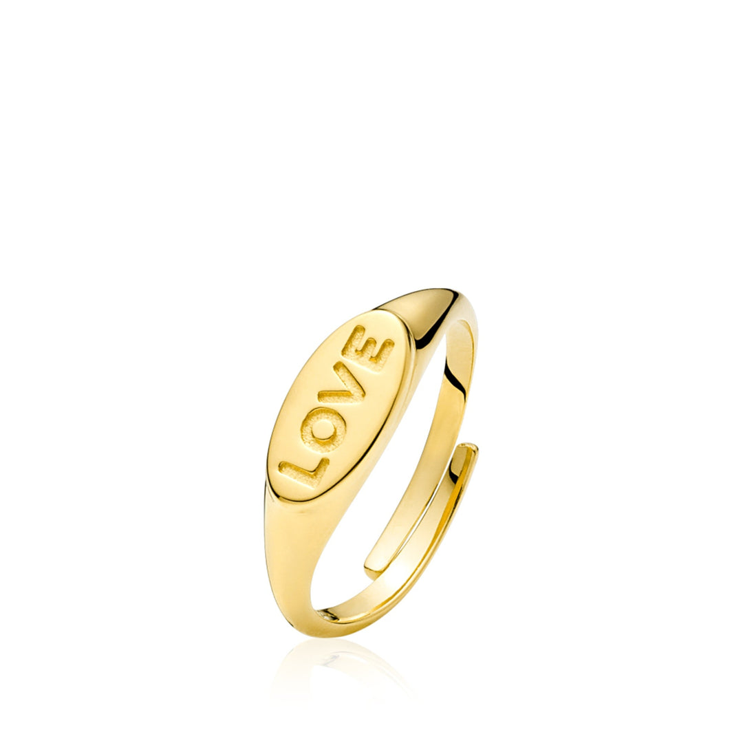 Fam "Love" - ​​Ring Gold Plated Onesize