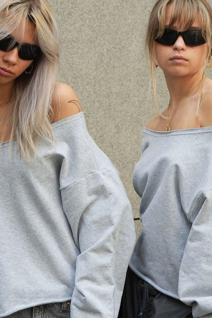 Xenia &amp; Lisa x Sistie - Gray sweatshirt