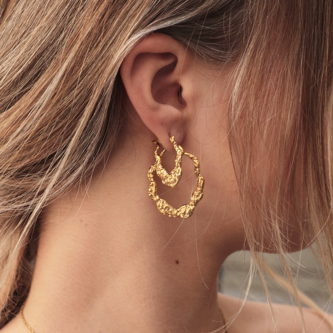 Xenia x Sistie 2nd - Earrings Medium Gold Plated