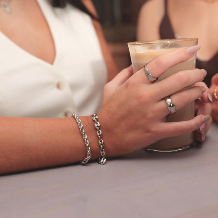 Rope - Armbånd Stål