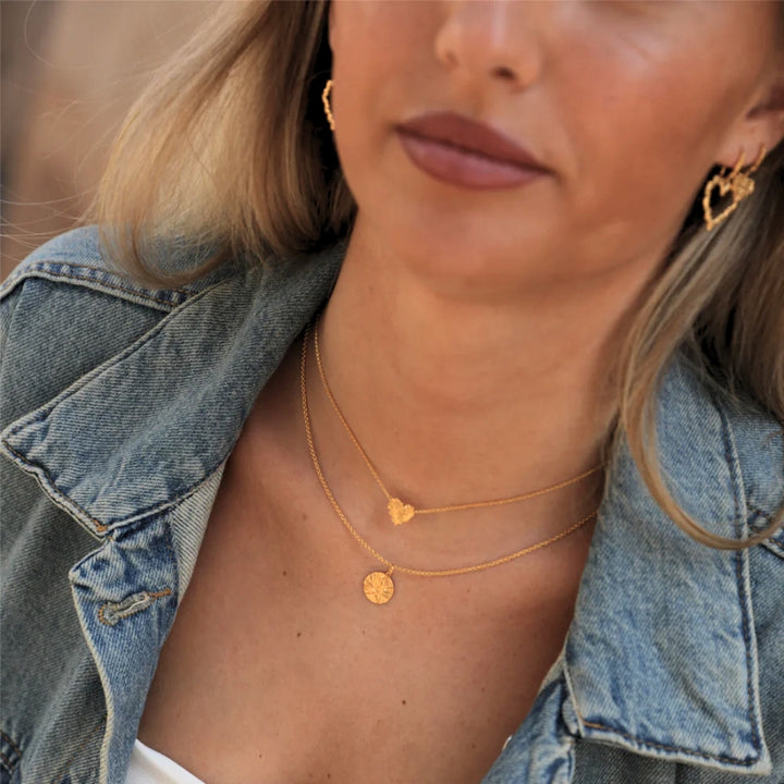 Beach - Halskæde med vedhæng Forgyldt