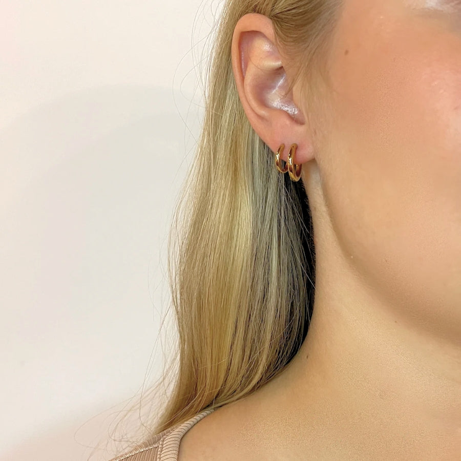 Hoops - Øreringe Forgyldt