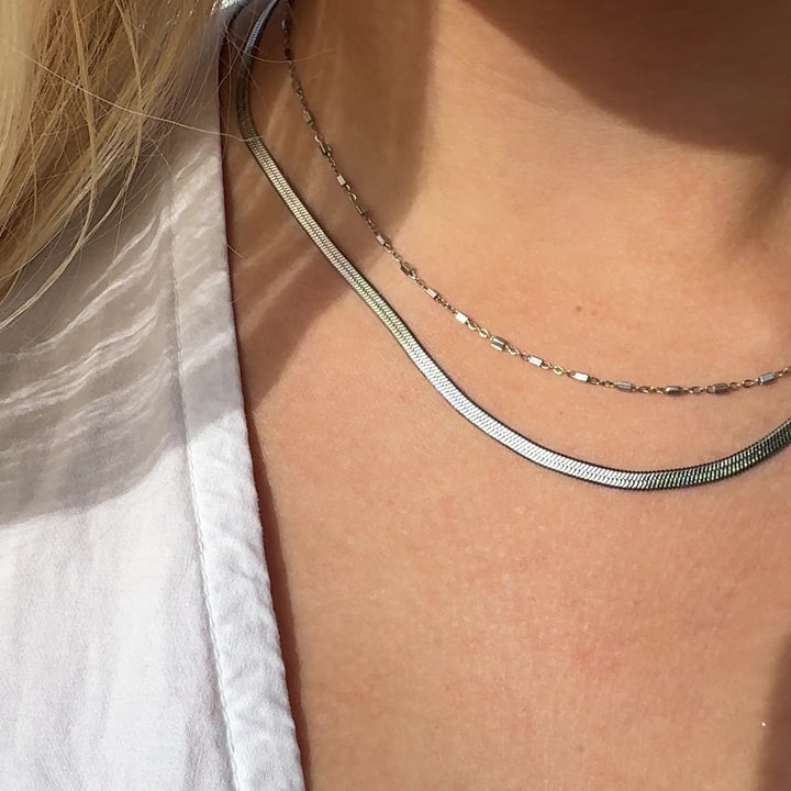 Snake - halskæde Stål 3 mm