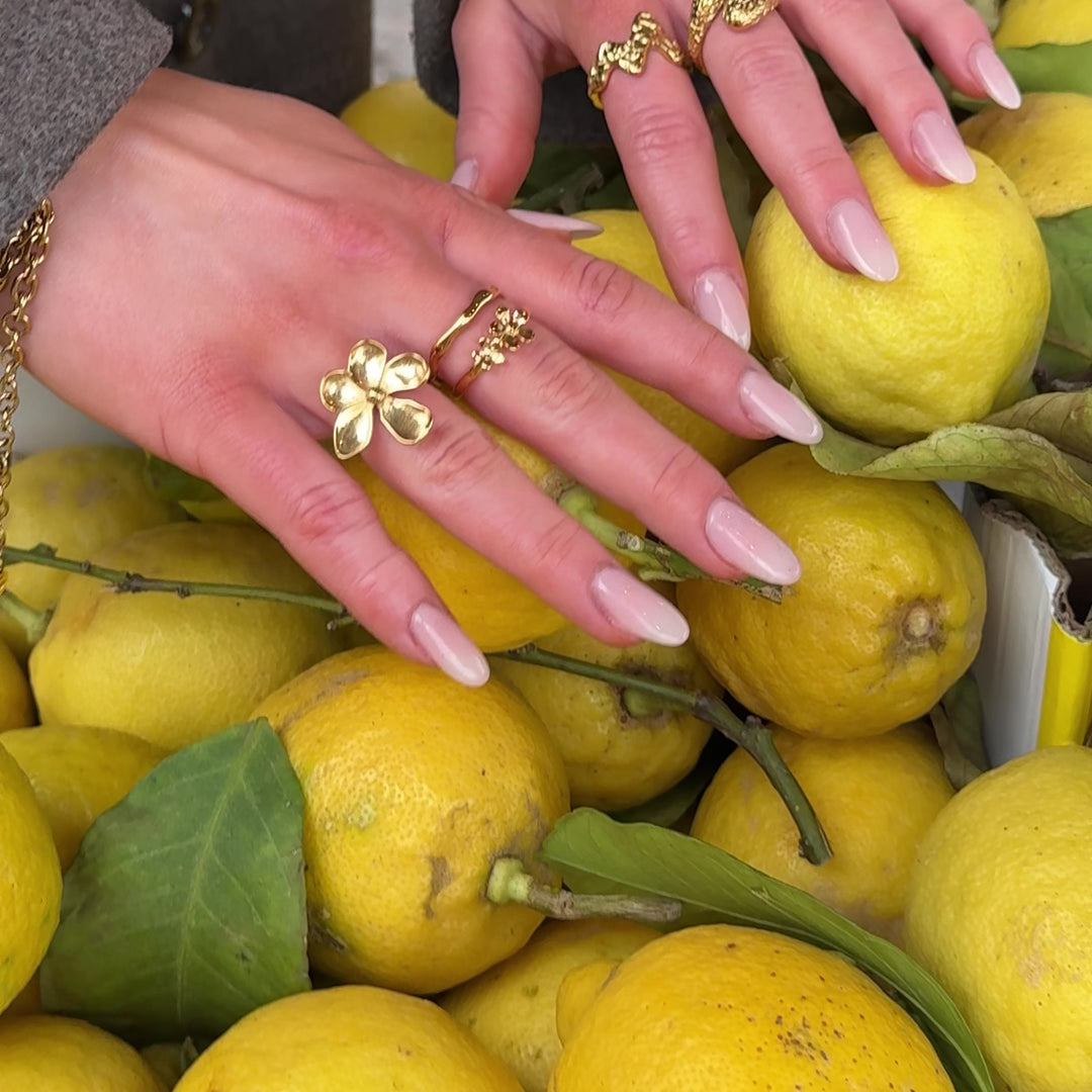 Wavy - Ring Forgyldt