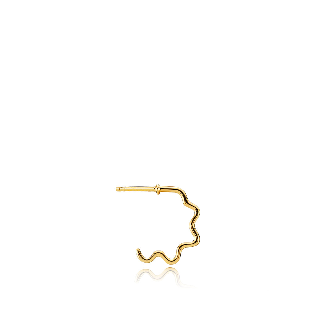 YOUNG ONE SNAKE - Earring gold-plated silver