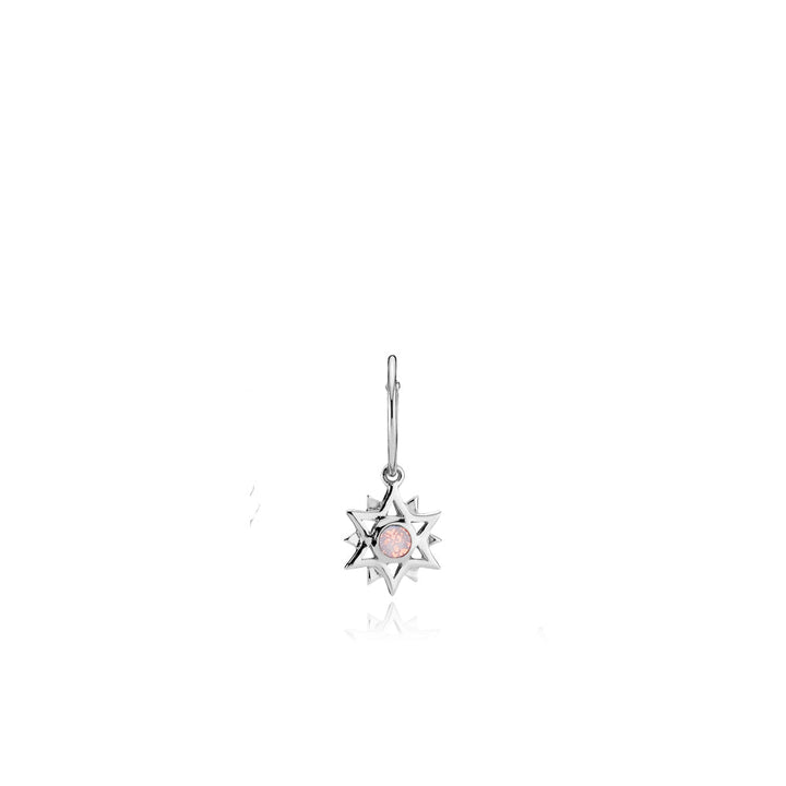 OLIVIA DAHL BY SISTIE - Earring recycled silver &amp; Opal Pink