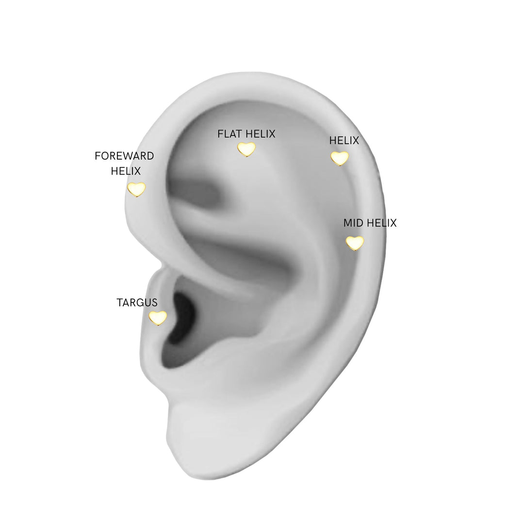 Little heart - Helix forgyldt